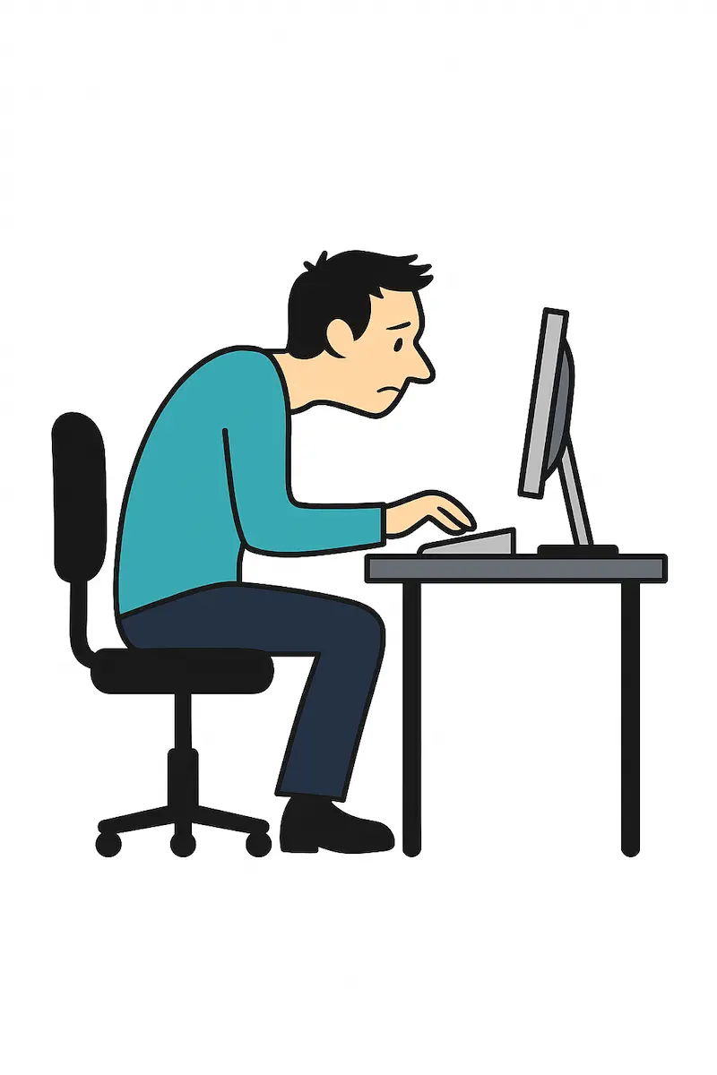 Gestes et postures mauvaise position bureau